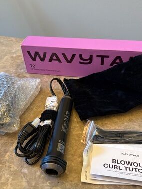 Wavytalk T2 1.5” Hot Air Brush Detachable Thermal Hair Styler – NEW Open Box